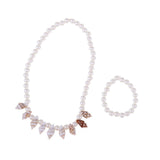 Maxbell Shell Necklace And Bracelet For 18 inch Doll White Pearl 2 - Aladdin Shoppers