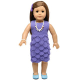 Maxbell Shell Necklace And Bracelet For 18 inch Doll White Pearl 2 - Aladdin Shoppers