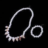 Maxbell Shell Necklace And Bracelet For 18 inch Doll White Pearl 2 - Aladdin Shoppers