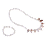 Maxbell Shell Necklace And Bracelet For 18 inch Doll White Pearl 2 - Aladdin Shoppers