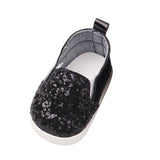 Maxbell Fashionable Sequins Dancing Shoes For 18 Inch Dolls Black - Aladdin Shoppers