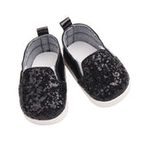 Maxbell Fashionable Sequins Dancing Shoes For 18 Inch Dolls Black - Aladdin Shoppers
