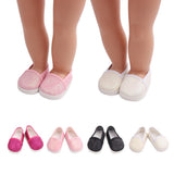 Maxbell Fashion Sequins Shoes Flats Shoes For 18 Inch Dolls Rose Red - Aladdin Shoppers