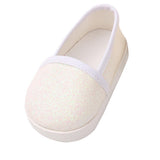 Maxbell Fashion Sequins Shoes Flats Shoes For 18 Inch Dolls White - Aladdin Shoppers