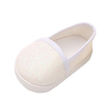 Maxbell Fashion Sequins Shoes Flats Shoes For 18 Inch Dolls White - Aladdin Shoppers