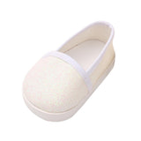Maxbell Fashion Sequins Shoes Flats Shoes For 18 Inch Dolls White - Aladdin Shoppers