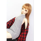 Maxbell Fashion 1/3 Doll Clothes Black Soft Knit Sweater Vest T-shirt Outfit For 70cm uncle BJD for SD17 AOD AS DOD Dolls Gray - Aladdin Shoppers