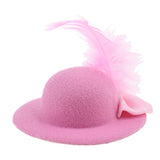Maxbell 6Pcs Fashion Lady Bowler Doll Hat Caps for28-30cm Barbie Doll Clothes Accs