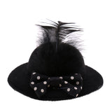 Maxbell 6Pcs Fashion Lady Bowler Doll Hat Caps for28-30cm Barbie Doll Clothes Accs