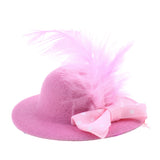 Maxbell 6Pcs Fashion Lady Bowler Doll Hat Caps for28-30cm Barbie Doll Clothes Accs