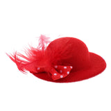 Maxbell 6Pcs Fashion Lady Bowler Doll Hat Caps for28-30cm Barbie Doll Clothes Accs