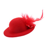 Maxbell 6Pcs Fashion Lady Bowler Doll Hat Caps for28-30cm Barbie Doll Clothes Accs