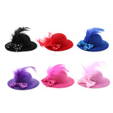 Maxbell 6Pcs Fashion Lady Bowler Doll Hat Caps for28-30cm Barbie Doll Clothes Accs