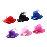 Maxbell 6Pcs Fashion Lady Bowler Doll Hat Caps for28-30cm Barbie Doll Clothes Accs
