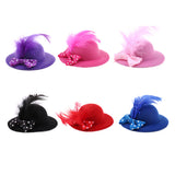 Maxbell 6Pcs Fashion Lady Bowler Doll Hat Caps for28-30cm Barbie Doll Clothes Accs
