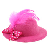 Maxbell 6Pcs Fashion Lady Bowler Doll Hat Caps for28-30cm Barbie Doll Clothes Accs