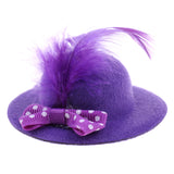 Maxbell 6Pcs Fashion Lady Bowler Doll Hat Caps for28-30cm Barbie Doll Clothes Accs