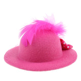 Maxbell 6Pcs Fashion Lady Bowler Doll Hat Caps for28-30cm Barbie Doll Clothes Accs