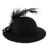 Maxbell 6Pcs Fashion Lady Bowler Doll Hat Caps for28-30cm Barbie Doll Clothes Accs