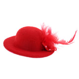 Maxbell 6Pcs Fashion Lady Bowler Doll Hat Caps for28-30cm Barbie Doll Clothes Accs