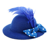 Maxbell 6Pcs Fashion Lady Bowler Doll Hat Caps for28-30cm Barbie Doll Clothes Accs
