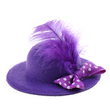 Maxbell 6Pcs Fashion Lady Bowler Doll Hat Caps for28-30cm Barbie Doll Clothes Accs