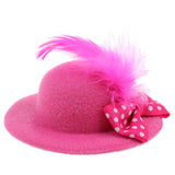 Maxbell 6Pcs Fashion Lady Bowler Doll Hat Caps for28-30cm Barbie Doll Clothes Accs