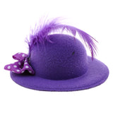Maxbell 6Pcs Fashion Lady Bowler Doll Hat Caps for28-30cm Barbie Doll Clothes Accs