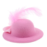 Maxbell 6Pcs Fashion Lady Bowler Doll Hat Caps for28-30cm Barbie Doll Clothes Accs