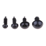 Maxbell 300 Pieces 10mm Plastic Safety Eyes for Teddy Bear Animals Doll Making DIY