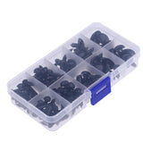 Maxbell 130 Pieces Black Plastic Safety Noses for Teddy Bear Animals Doll Making DIY