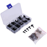 Maxbell 130 Pieces Black Plastic Safety Noses for Teddy Bear Animals Doll Making DIY