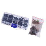 Maxbell 130 Pieces Black Plastic Safety Noses for Teddy Bear Animals Doll Making DIY