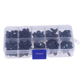 Maxbell 130 Pieces Black Plastic Safety Noses for Teddy Bear Animals Doll Making DIY