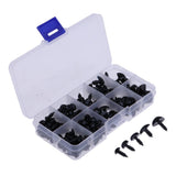 Maxbell 130 Pieces Black Plastic Safety Noses for Teddy Bear Animals Doll Making DIY