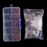 Maxbell 130 Pieces Plastic Safety Noses for Bear Animals Dolls Making Black & Brown