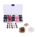 Maxbell 132 Pieces Plastic Safety Noses for Bear Animals Dolls Crafts DIY Making