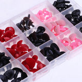 Maxbell 132 Pieces Plastic Safety Noses for Bear Animals Dolls Crafts DIY Making