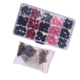 Maxbell 132 Pieces Plastic Safety Noses for Bear Animals Dolls Crafts DIY Making