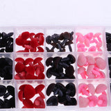 Maxbell 132 Pieces Plastic Safety Noses for Bear Animals Dolls Crafts DIY Making