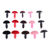 Maxbell 132 Pieces Plastic Safety Noses for Bear Animals Dolls Crafts DIY Making