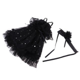 Maxbell Lovely Black Doll Dress Skirt for 60cm Night Lolita Doll Clothes Accessories