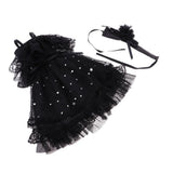 Maxbell Lovely Black Doll Dress Skirt for 60cm Night Lolita Doll Clothes Accessories
