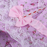 Maxbell 1/3 BJD Pink Floral Lolita Dress With Accessory For Night Lolita Girl Dolls