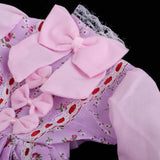 Maxbell 1/3 BJD Pink Floral Lolita Dress With Accessory For Night Lolita Girl Dolls
