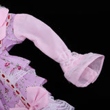 Maxbell 1/3 BJD Pink Floral Lolita Dress With Accessory For Night Lolita Girl Dolls