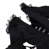 Maxbell Adorable Princess Dress With Headdress For 1/3 Night Lolita Girl Dolls Black - Aladdin Shoppers