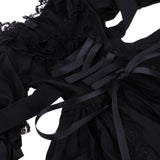 Maxbell Adorable Princess Dress With Headdress For 1/3 Night Lolita Girl Dolls Black - Aladdin Shoppers