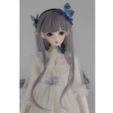 Maxbell Sweet 1/3 BJD Girl Doll Straight Wig Super Dollfie Wig Long Hair Silver Gray