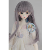 Maxbell Sweet 1/3 BJD Girl Doll Straight Wig Super Dollfie Wig Long Hair Silver Gray